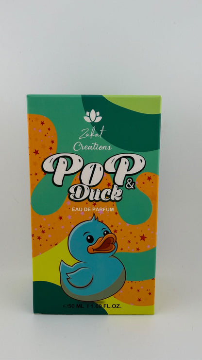 Caja del perfume Pop & Duck de Zakat Creations, Eau de Parfum 50 ml, empaque colorido listo para regalo – Siblingsgo Miami