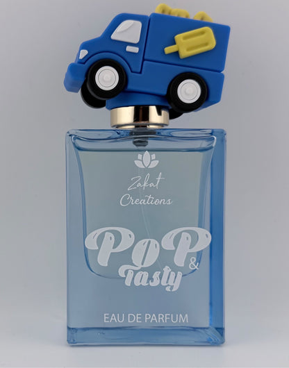 Caja del perfume Pop & Tasty de Zakat Creations, Eau de Parfum 50 ml – vista lateral – Siblingsgo Miami