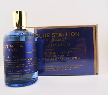 Blue Stallion by Stallion 53 EDP 100ml + 20ml Set – Perfume Árabe para Hombre – Siblingsgo