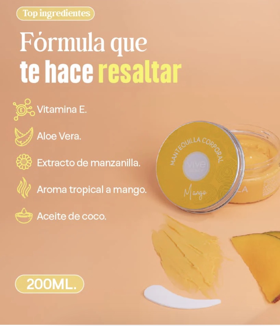 CREMA MANTEQUILLA MANGO 200ML